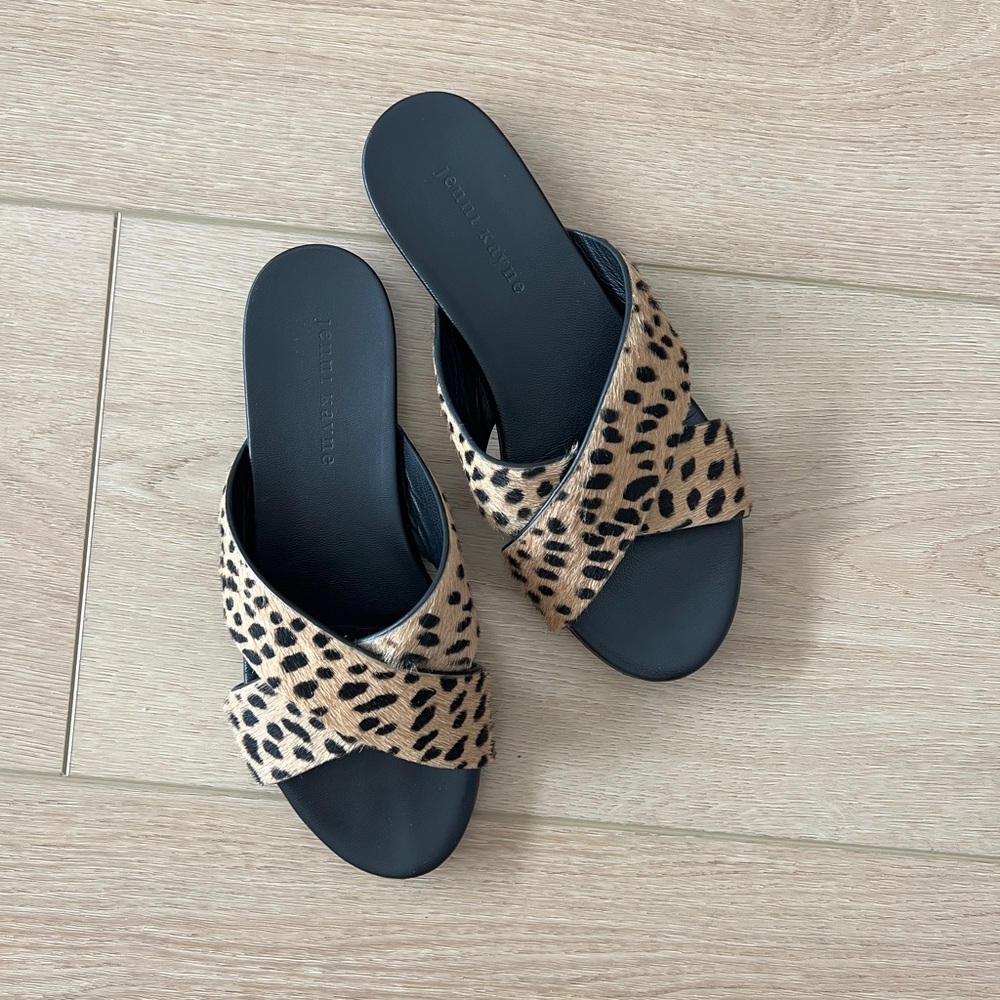 Jenni Kayne Cheetah Print Sandals 🐆🖤